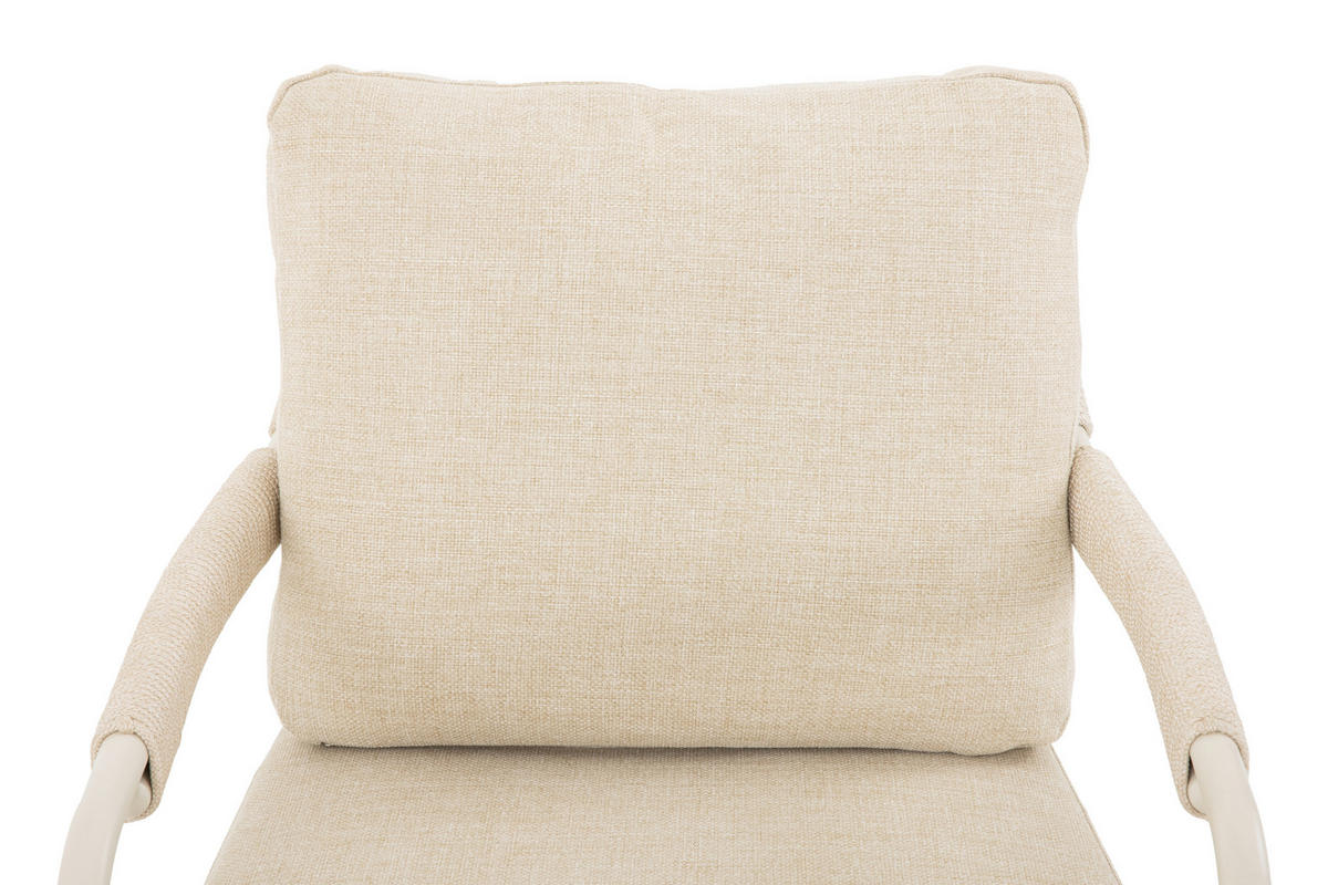 GARTENSET Metall, Textil, Stein  - Elfenbein/Beige, Design, Textil/Stein - Dieter Knoll