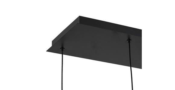 LED-HÄNGELEUCHTE 73/23/120 cm - Chromfarben/Schwarz, Design, Glas/Metall (73/23/120cm) - Novel