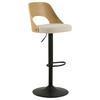 BARHOCKER in Metall, Textil, Holzwerkstoff Beige  - Beige/Schwarz, MODERN, Holzwerkstoff/Textil (47/113/50,5cm) - MID.YOU
