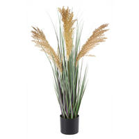 DEKORAČNÁ TRÁVA, 68 cm - hnedá/zelená, Basics, kov/plast (68cm) - Ambia Home