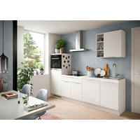 KÜCHENLEERBLOCK 260 cm   in Weiß  - Weiß, MODERN, Holzwerkstoff/Metall (260cm) - MID.YOU