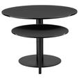 COUCHTISCH in Metall, Glas 87,5/65/45 cm  - Schwarz, Design, Glas/Metall (87,5/65/45cm) - Carryhome