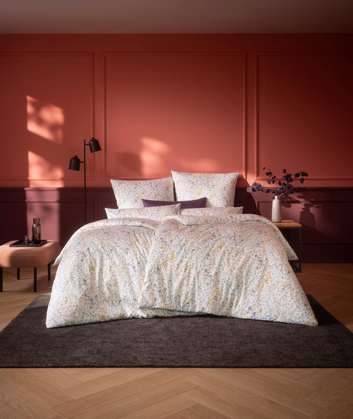 POSTELJNINA Atelier 140/200 cm mako saten večbarvno  - večbarvno, Konvencionalno, tekstil (140/200cm) - Estella