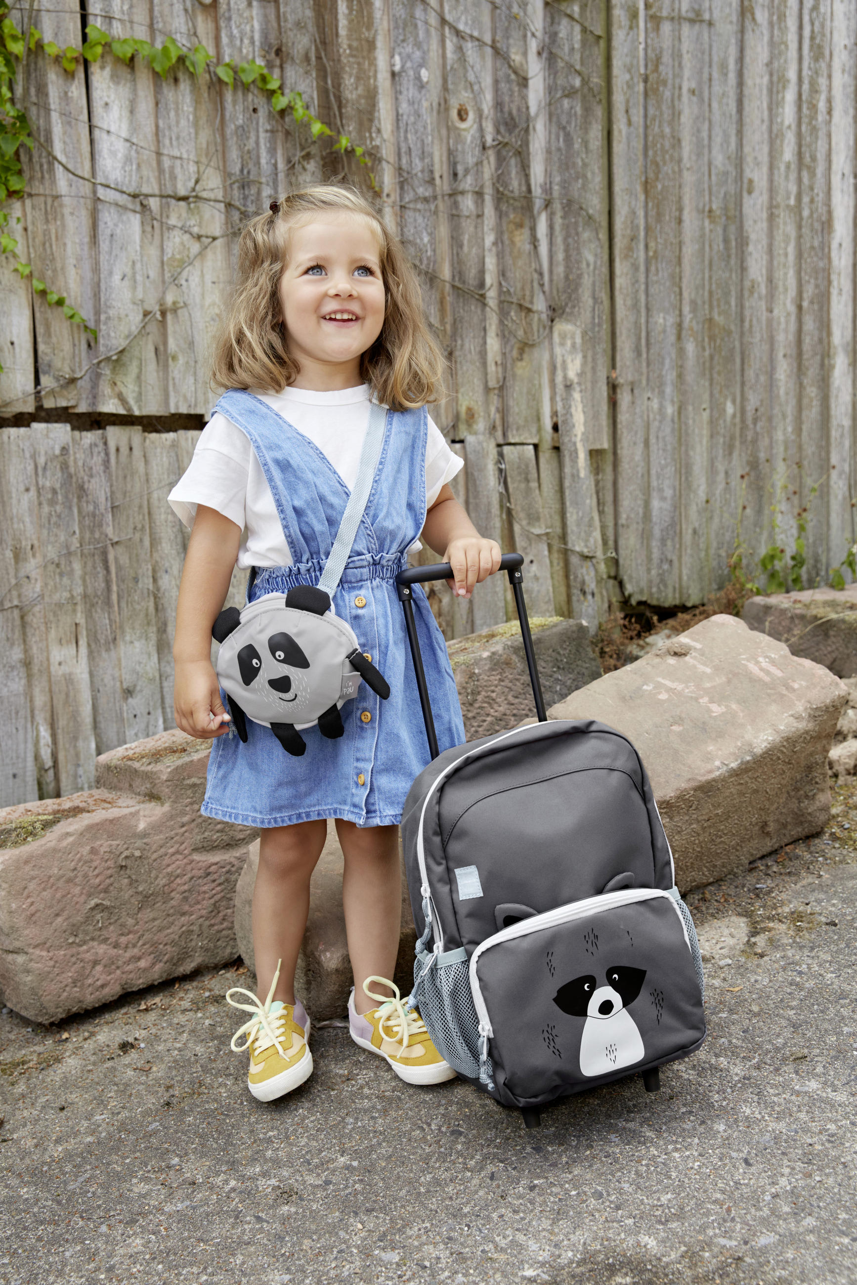 KINDERTROLLEY - Grau, Trend, Kunststoff/Textil (25/16/39cm) - Lässig