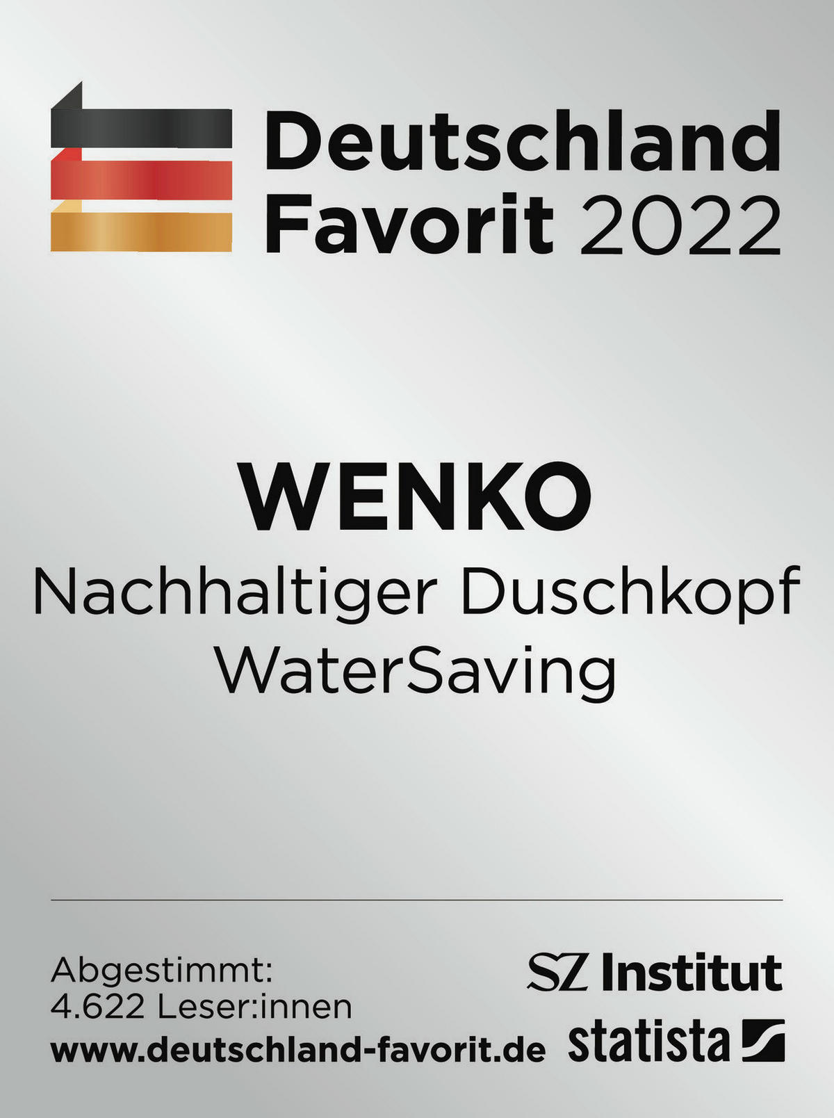 SPRCHOVÁ HLAVICA BEZ HADICE   - hnedá/čierna, Basics, plast (12cm) - Wenko