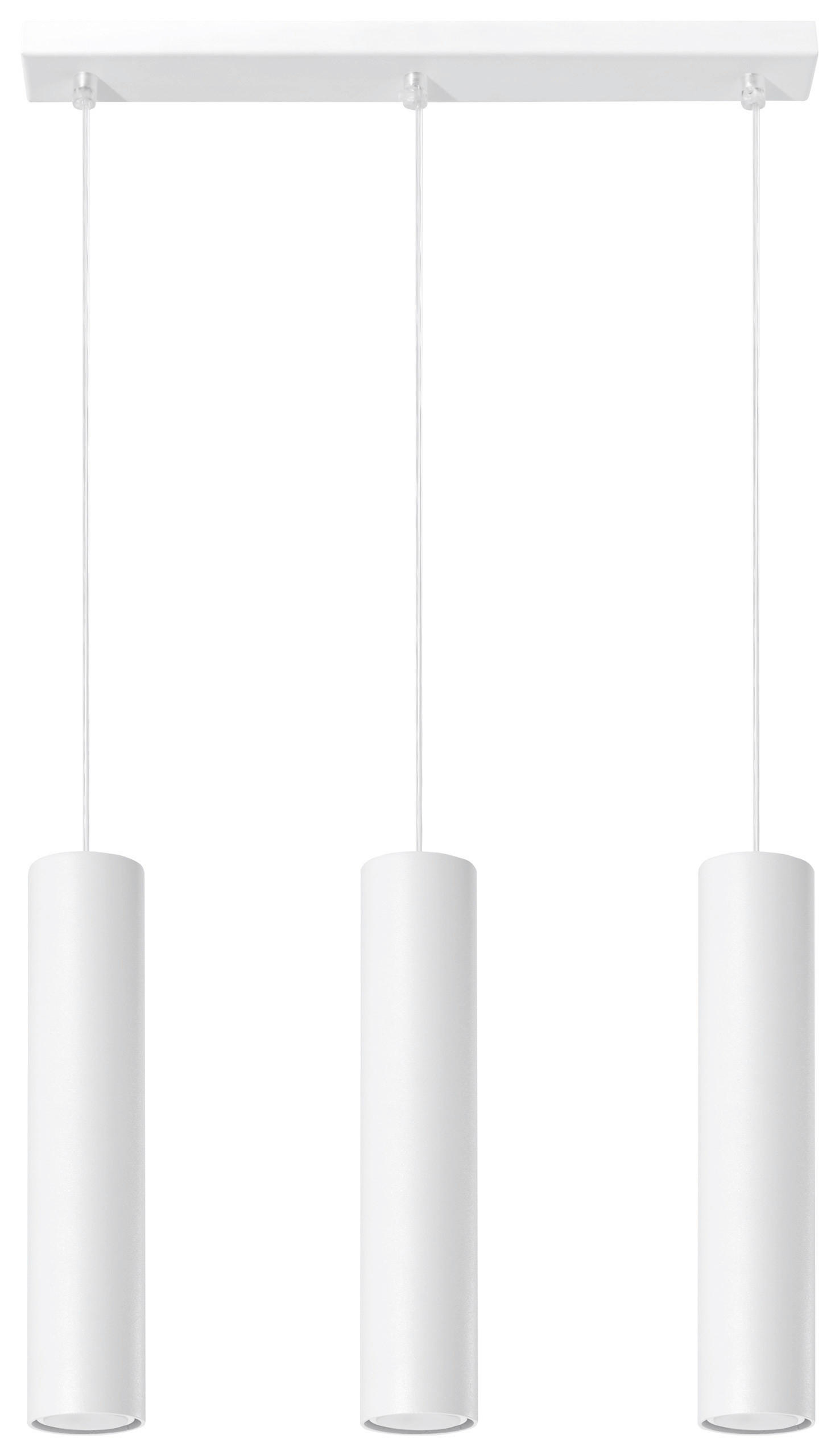 HÄNGELEUCHTE LAGOS 45/6/90 cm  - Weiß, KONVENTIONELL, Metall (45/6/90cm)