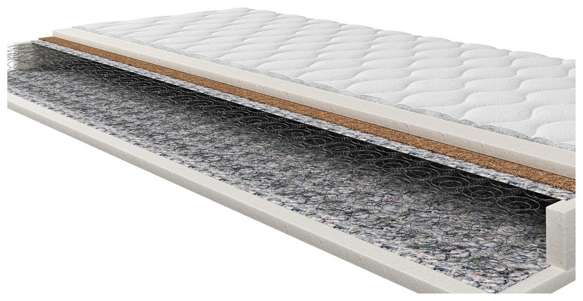 WENDEMATRATZE 200/200 cm Höhe ca. 16 cm  - Basics, Textil (200/200cm) - Xora