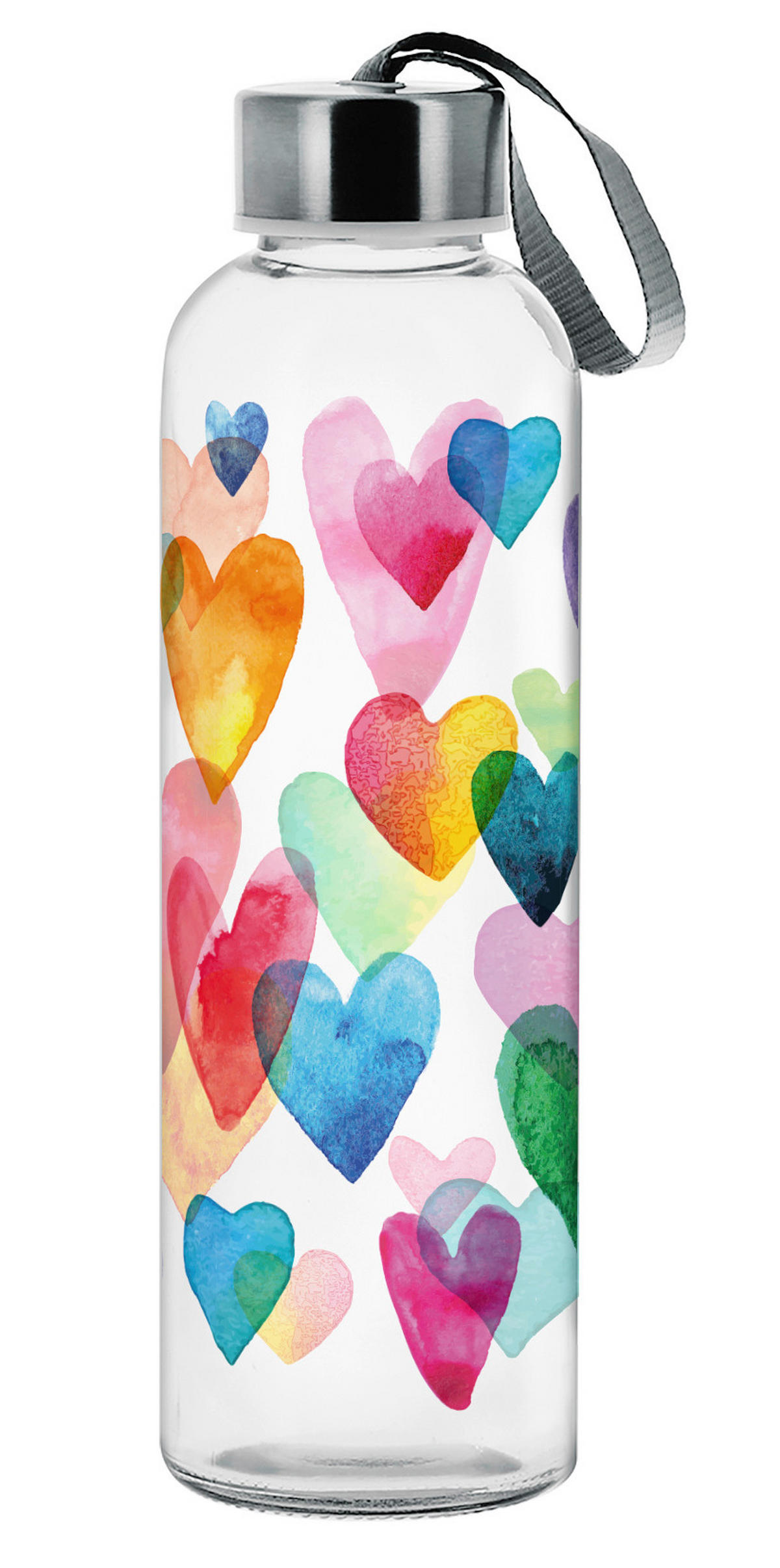 Sticlă De Băut 0,5 l  - multicolor, Trend, sticlă (6,4/21,7cm) - Homeware