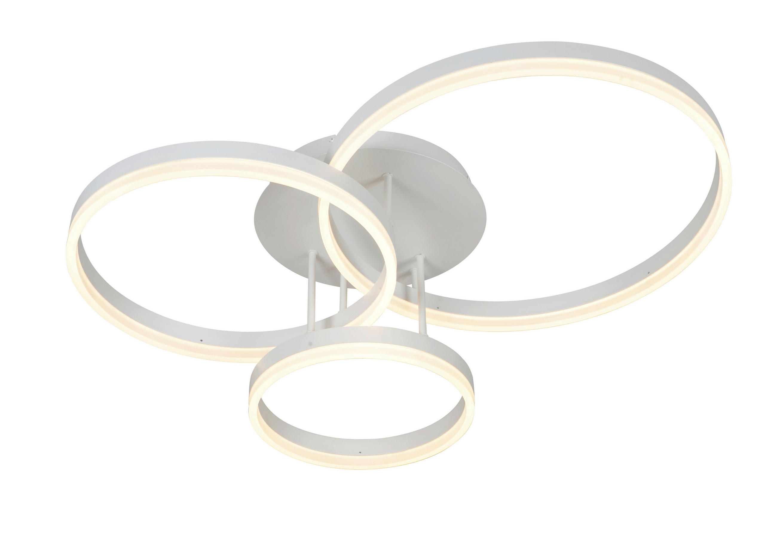 LED-DECKENLEUCHTE Ravello 75/38/22,5 cm   - Weiß, Design, Kunststoff/Metall (75/38/22,5cm)