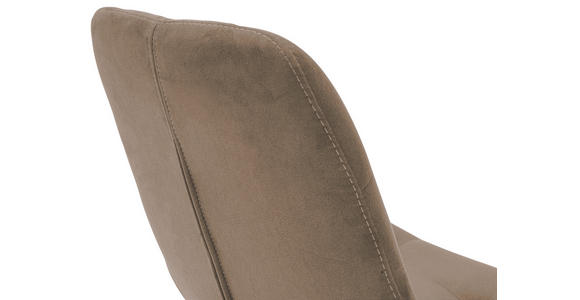 STUHL Flachgewebe Cappuccino - Cappuccino, KONVENTIONELL, Holz/Textil (56/84/63cm) - Carryhome
