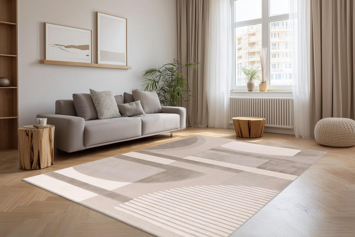 TKANI TEPIH 80/150 cm   srebrne boje   - srebrne boje, Basics, tekstil/plastika (80/150cm) - Batucci