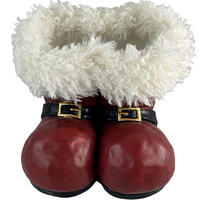 ÜBERTOPF   - Rot/Goldfarben, LIFESTYLE, Textil/Stein (25,5/20,5/27cm) - X-Mas