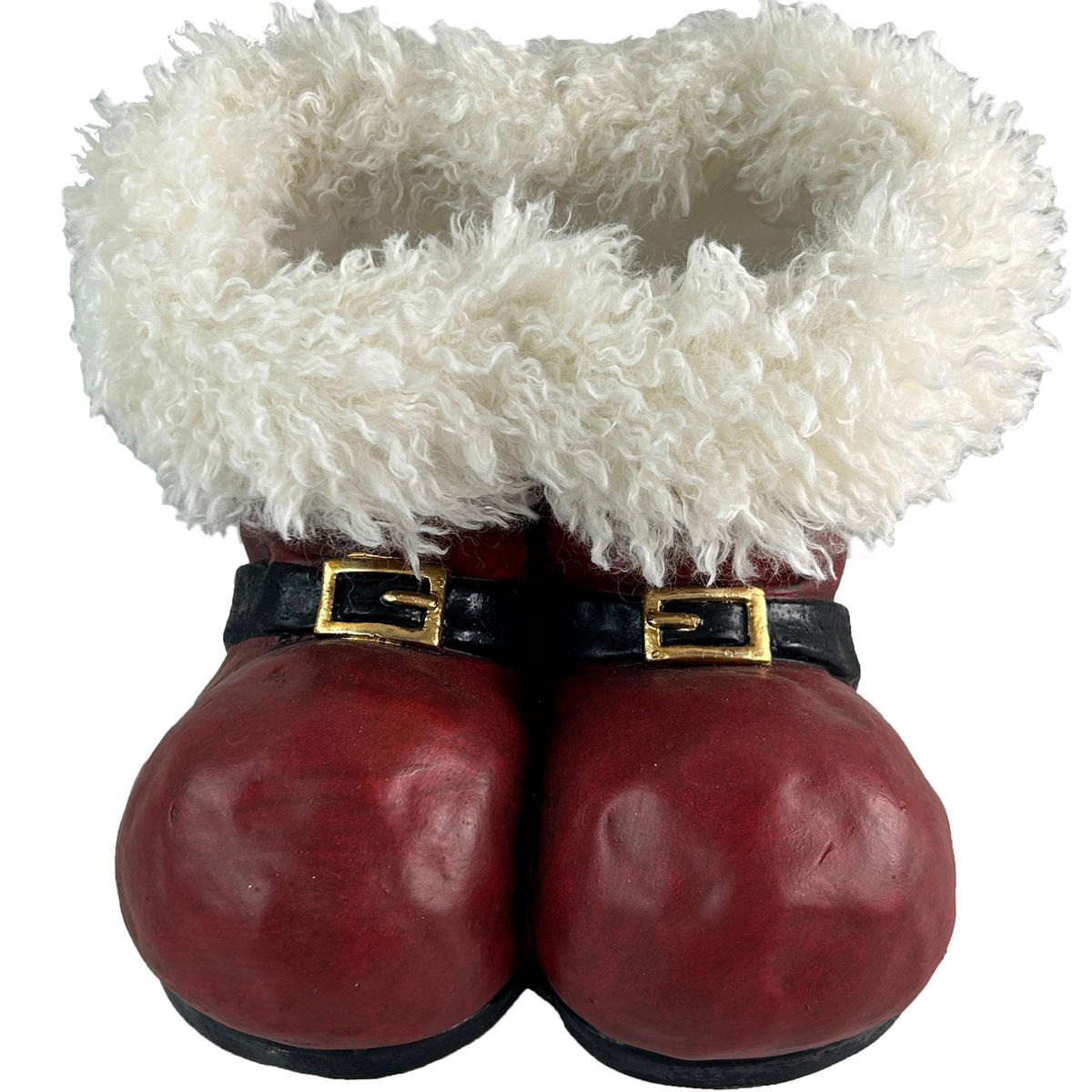 ÜBERTOPF   - Rot/Goldfarben, LIFESTYLE, Textil/Stein (25,5/20,5/27cm) - X-Mas