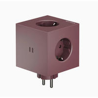 STECKDOSENWÜRFEL - Bordeaux, Basics, Kunststoff (7,6/7,6/11,3cm) - AVOLT