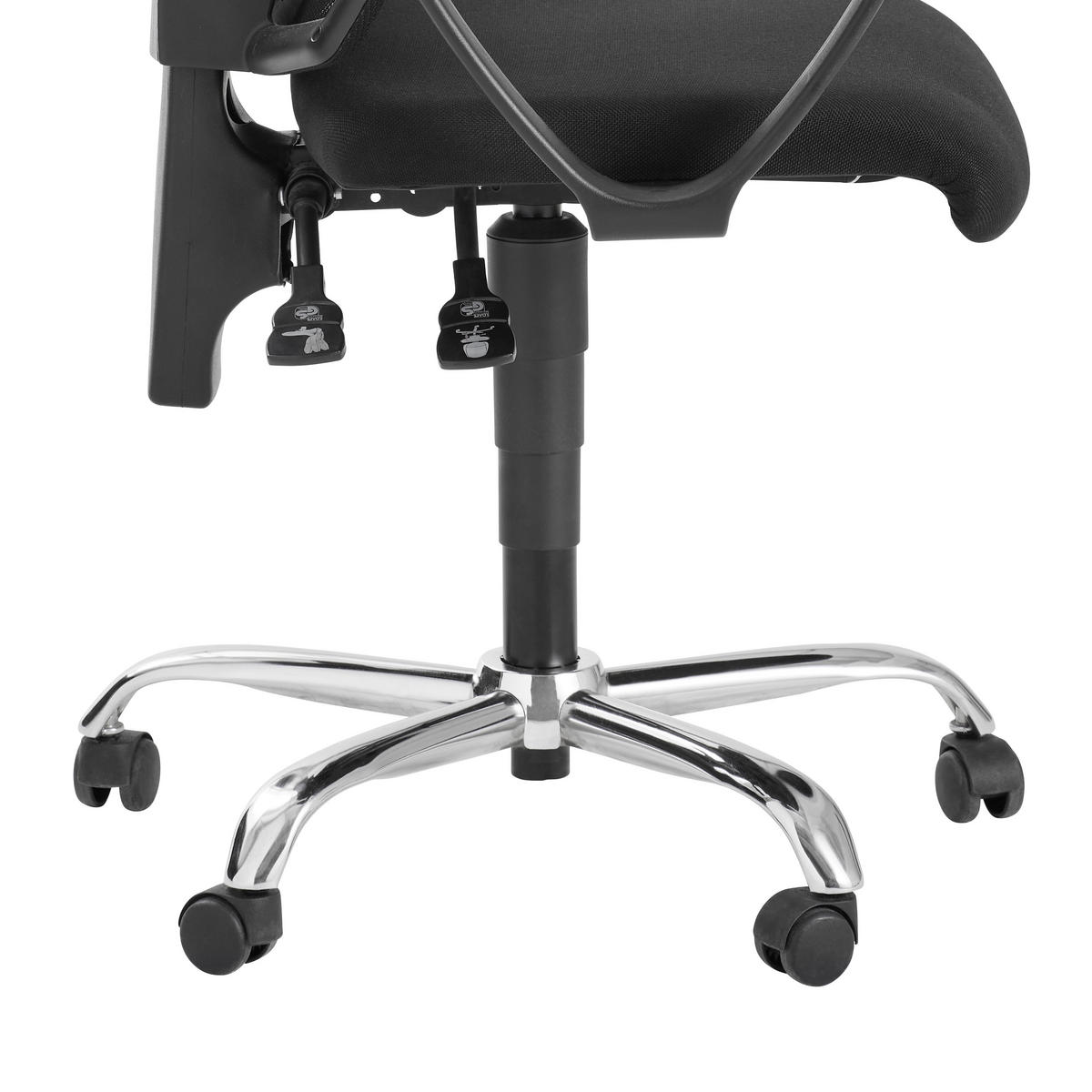 DREHSTUHL Schwarz  - Schwarz, Design, Kunststoff/Metall (48/103-111/48cm) - Topstar