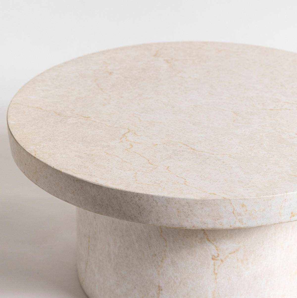 COUCHTISCH rund Kaschmir  - Kaschmir, Design, Stein (60/30/60cm) - MID.YOU