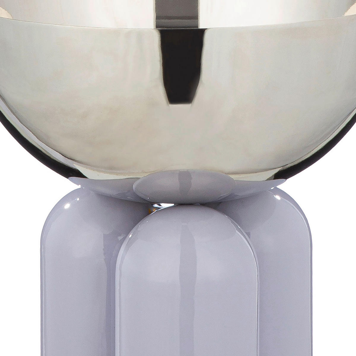DEKOSCHALE - Silberfarben/Flieder, Basics, Metall (26/33cm)