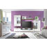 DNEVNI REGAL bela, hrast - bela/hrast, Design, umetna masa/steklo (310/195/45cm) - XORA