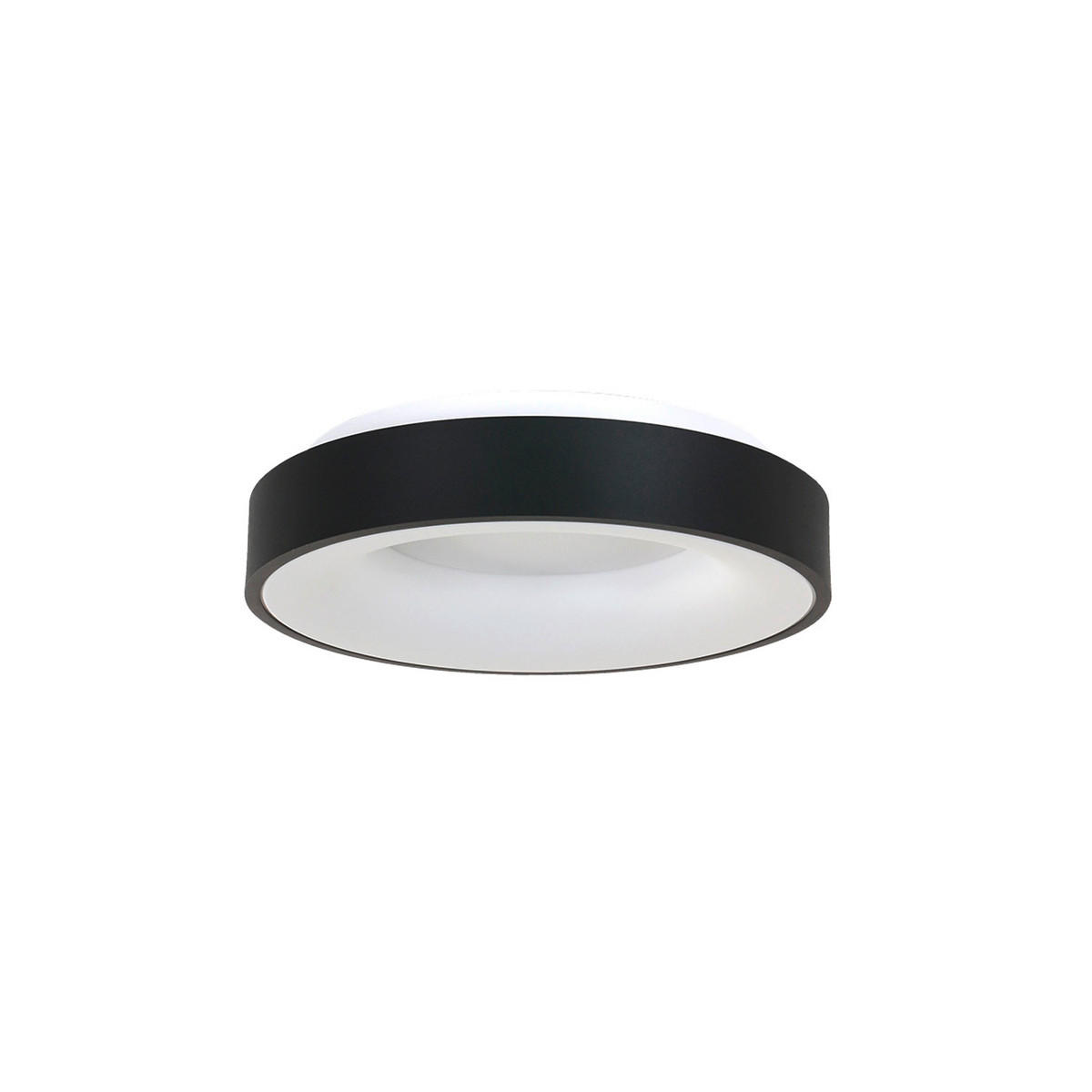LED-DECKENLEUCHTE Ringlede 30/9 cm - Schwarz, Basics, Kunststoff/Metall (30/9cm)