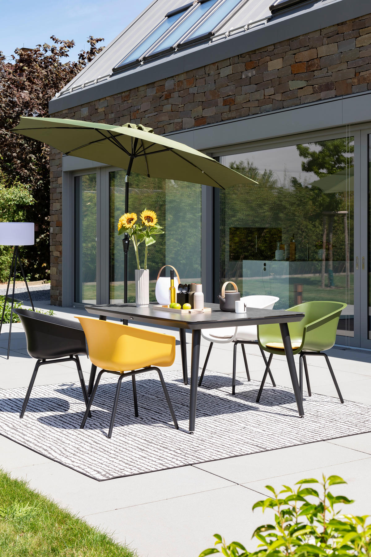 OUTDOORTEPPICH 120/180 cm Parkland Anthrazit, Beige  - Anthrazit/Beige, KONVENTIONELL, Textil (120/180cm) - Schöner Wohnen