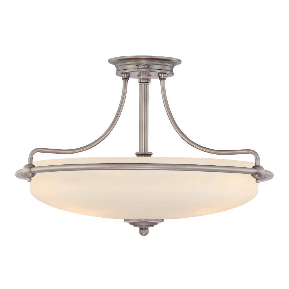 TAKLAMPA Elstead Griffin 53.3/35.6 cm  - kromfärg, Lifestyle, metall/glas (53.3/35.6cm) - Elstead Lighting