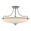 DECKENLEUCHTE Elstead Griffin 53.3/35.6 cm   - Chromfarben, LIFESTYLE, Glas/Metall (53.3/35.6cm) - Elstead Lighting