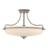 TAKLAMPA Elstead Griffin 53.3/35.6 cm  - kromfärg, Lifestyle, metall/glas (53.3/35.6cm) - Elstead Lighting