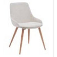 STUHL in Holz, Textil Naturfarben, Dunkelgrau  - Dunkelgrau/Naturfarben, MODERN, Holz/Textil (52/81/56,5cm) - home24