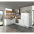 ECKKÜCHE - Eichefarben/Weiß, Design (185/295cm) - Stylife