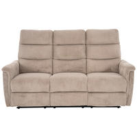 3-SITS SOFFA i manchester ljusbrun  - ljusbrun/svart, Design, metall/textil (184/108/89cm) - Livetastic