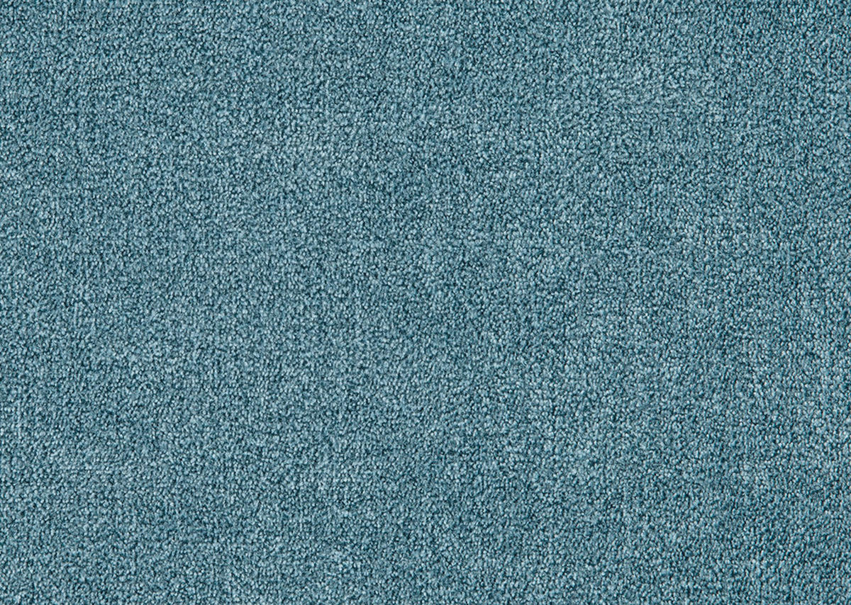 BOXSPRINGSOFA in Webstoff Blau  - Blau/Eichefarben, Design, Holz/Textil (202/78-93/100cm) - Venda