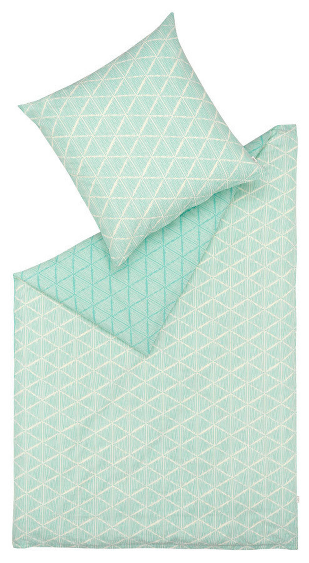 WENDEBETTWÄSCHE E-Julien Renforcé 135/200 cm  - Mintgrün, Basics, Textil (135/200cm) - Esprit