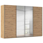 SCHWEBETÜRENSCHRANK  in Eiche Artisan  - Chromfarben/Eiche Artisan, Design, Holzwerkstoff/Metall (316/223/68cm) - Novel