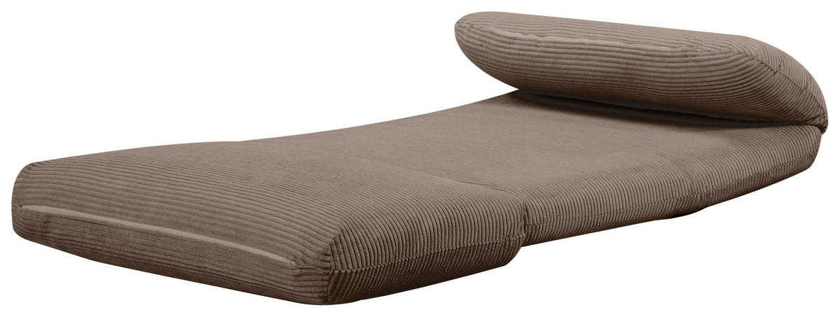 SCHLAFSESSEL Cord Braun    - Braun, Design, Textil/Metall (78/58/82cm) - Livetastic