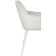 ARMLEHNSTUHL  inklusive Armlehnen Samt  Creme  - Creme, Design, Textil/Metall (56/82,5/61,5cm) - Novel