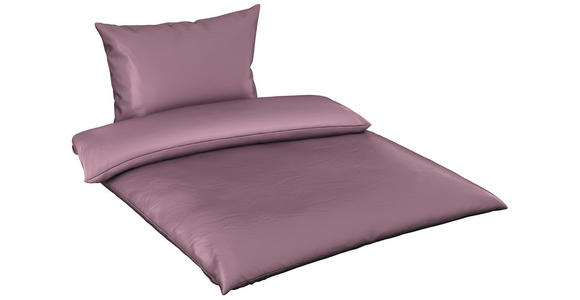 BETTWÄSCHE TANJA Satin 140/200 cm - Mauve, Basics, Textil (140/200cm) - Novel