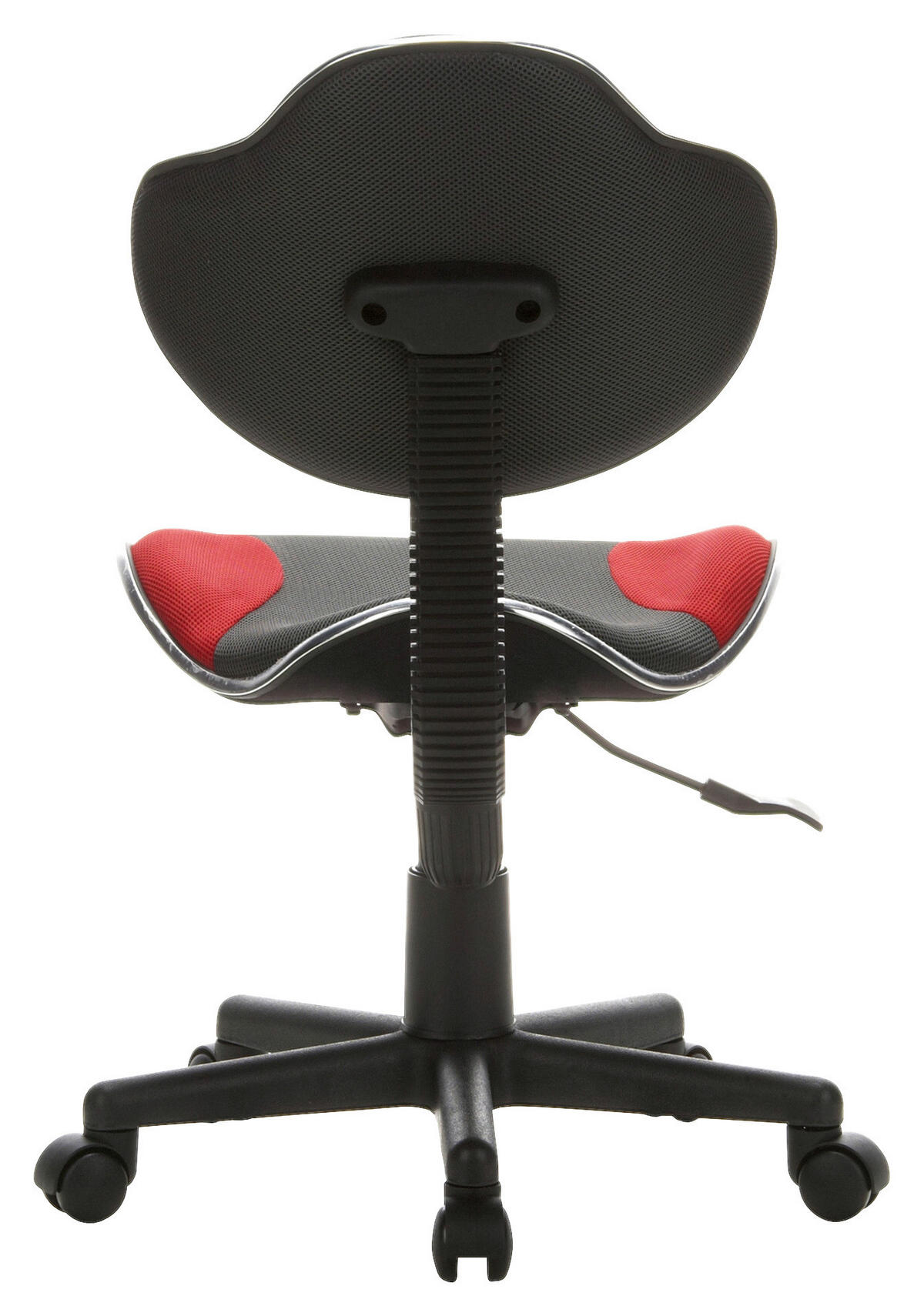 OTOČNÁ ŽIDLE PRO MLÁDEŽ, šedá, červená - šedá/červená, Basics, plast (45/86-101/42cm) - MID.YOU