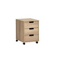 ROLLCONTAINER Eichefarben  - Eichefarben/Schwarz, MODERN, Holzwerkstoff/Kunststoff (40,1/57/50cm) - MID.YOU