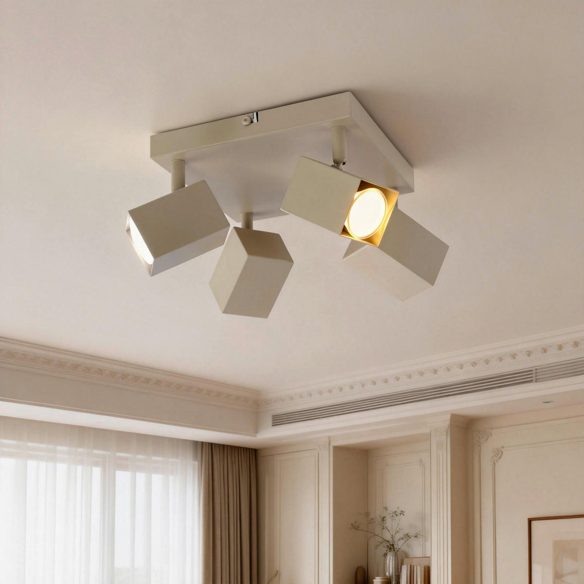 STRAHLER - Beige, Trend, Metall (28/28/13cm) - Novel