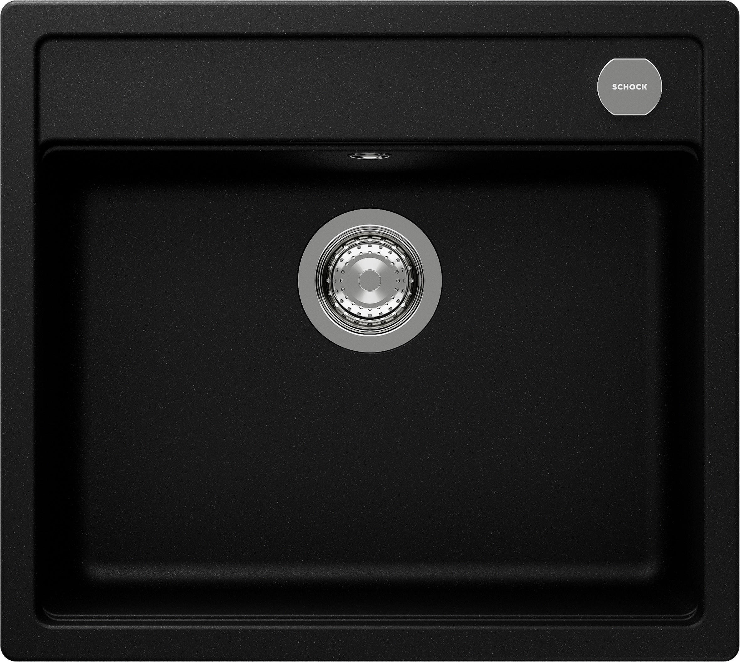 SPÜLE MONN100UPUR  - Schwarz, Basics, Stein (57/29/51cm) - Schock