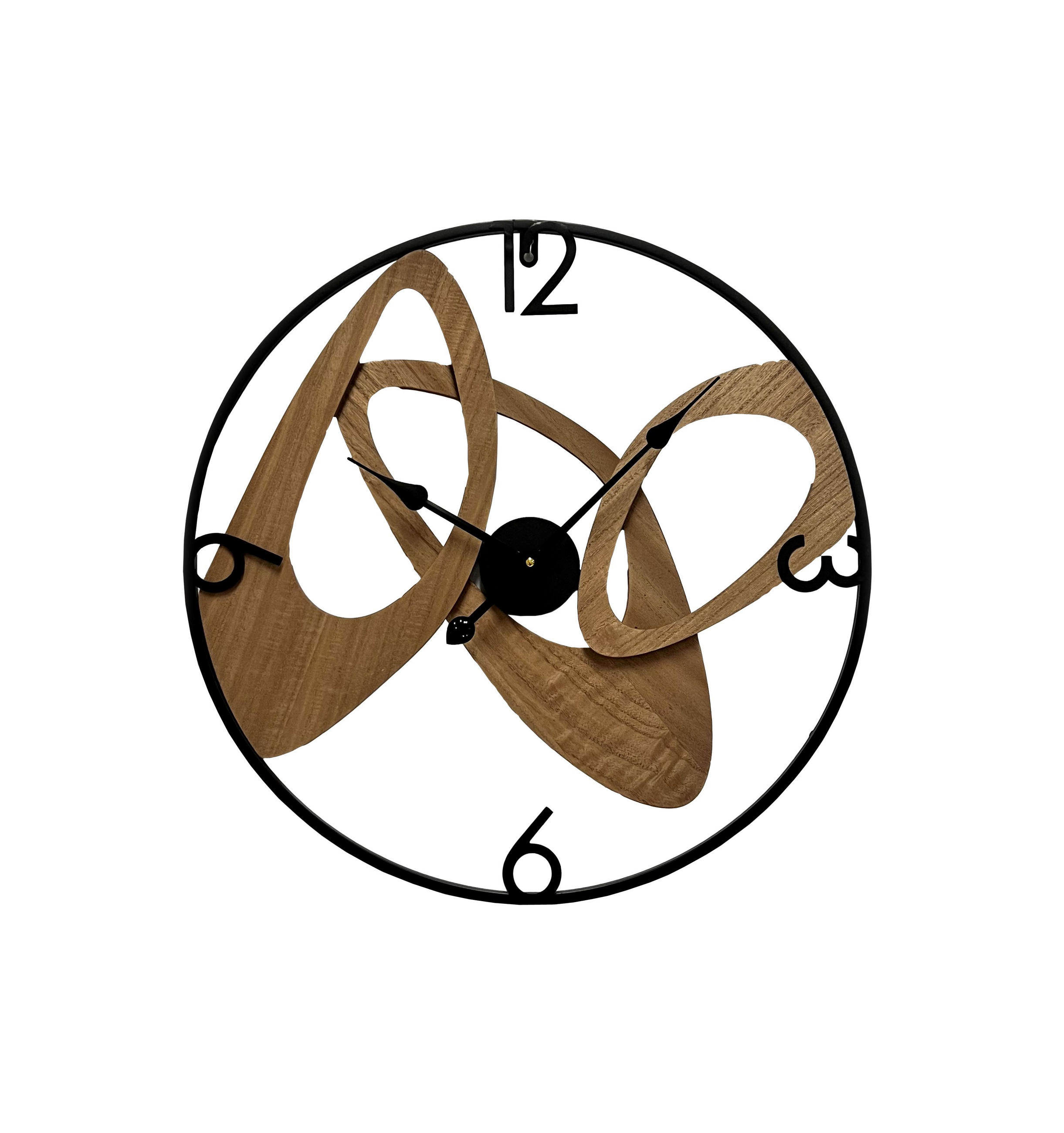NÁSTĚNNÉ HODINY černá 60/3/60 cm