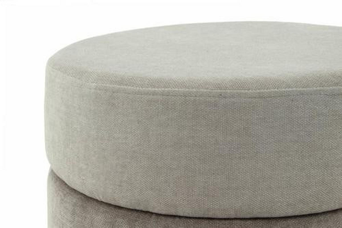 TABURET, kov, textil, kompozitní dřevo, 48,5/46/48,5 cm - šedá/barvy zlata, Basics, kov/kompozitní dřevo (48,5/46/48,5cm)