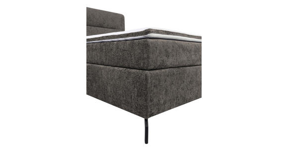 BOXSPRINGBETT 180/200 cm  in Braun  - Schwarz/Braun, Design, Textil/Metall (180/200cm) - Esposa