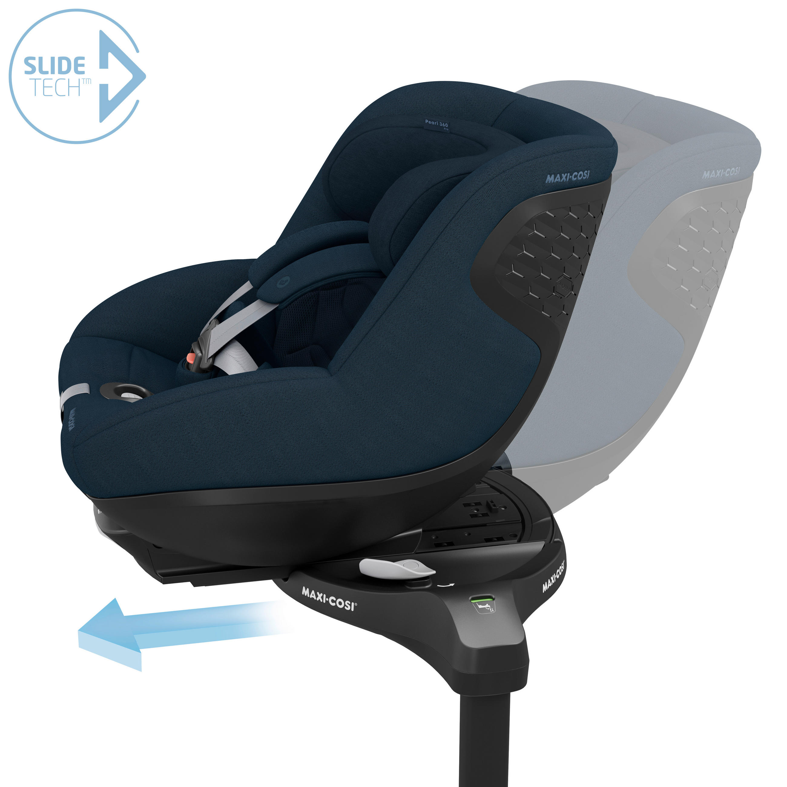 REBOARDER-KINDERSITZ PEARL 360 PRO  - Dunkelblau, Basics, Kunststoff/Textil (43,2/49,6/71,4cm) - Maxi-Cosi