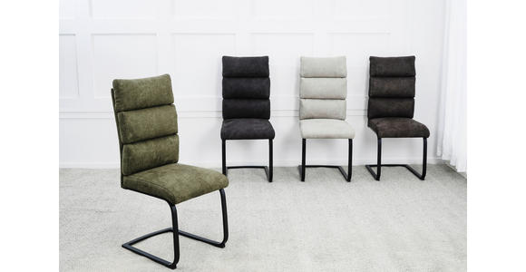 SCHWINGSTUHL  Stoffauswahl Webstoff  - Schwarz/Grün, Design, Textil/Metall (47/106/63cm) - Novel