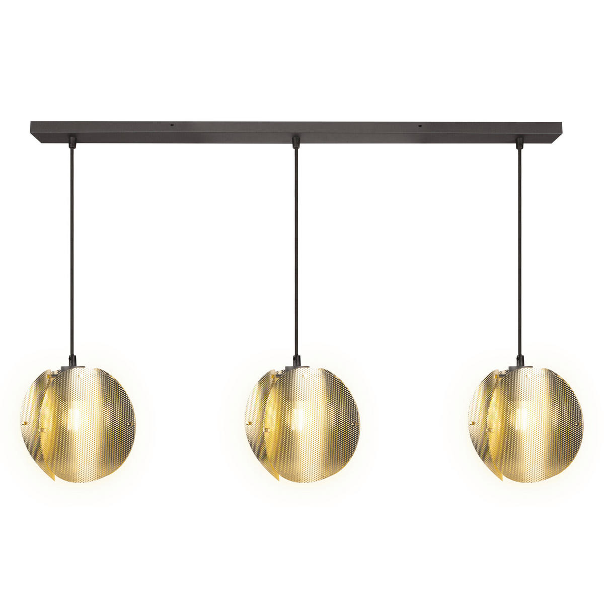 HÄNGELEUCHTE Modern 120/26/150 cm    - Goldfarben, Design, Metall (120/26/150cm) - Osram