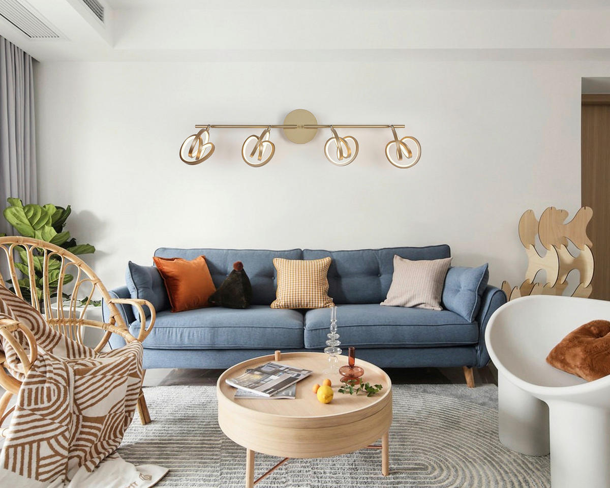 DECKENLEUCHTE 83/14/21,3 cm   - Weiß/Cappuccino, Trend, Kunststoff/Metall (83/14/21,3cm) - Novel