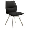 STUHL  in Stahl  - Edelstahlfarben/Anthrazit, Design, Textil/Metall (49/86/60cm) - Venjakob