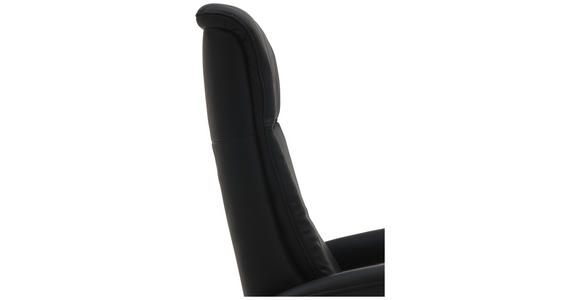 RELAXSESSEL in Leder Anthrazit - Chromfarben/Anthrazit, Design, Leder/Metall (71/99/83cm) - Dieter Knoll
