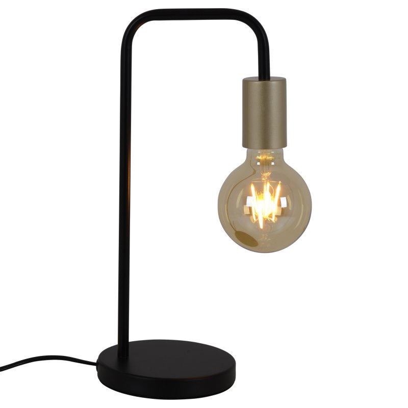 TISCHLEUCHTE MODO 19/39 cm   - Goldfarben/Schwarz, Design, Kunststoff/Metall (19/39cm) - Näve
